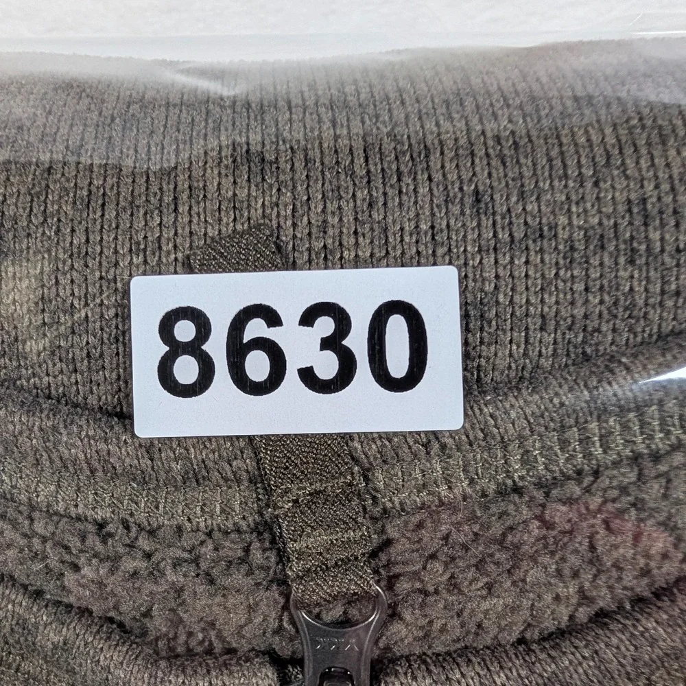 The North Face Gordon Lyons 1/4 Zip‎ Mens 2XL Brown Deep Pile Fleece Pullover